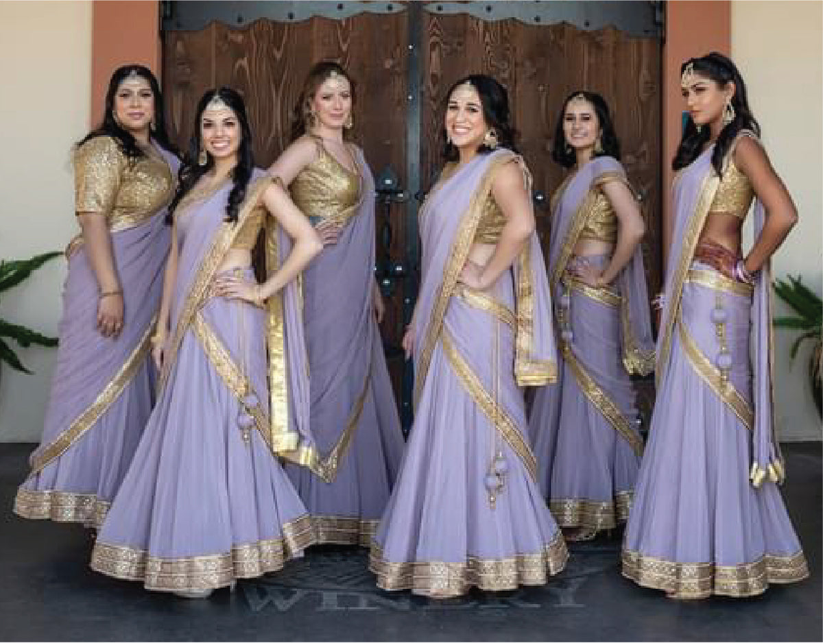 Lavender Beauties bridesmaids