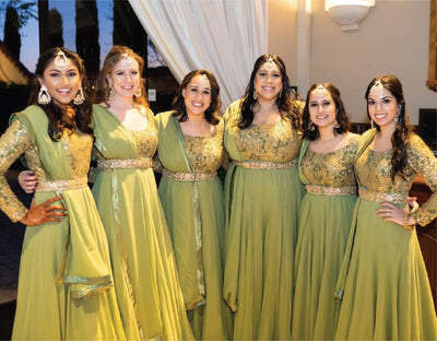 Pastel Green Bridesmaids