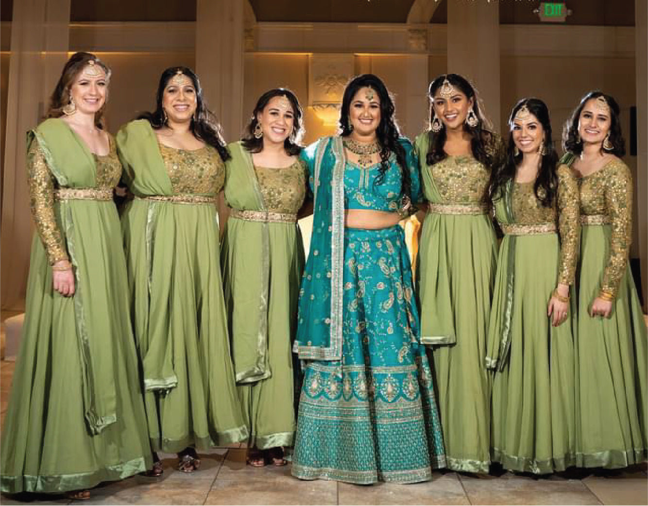 Pastel Green Bridesmaids