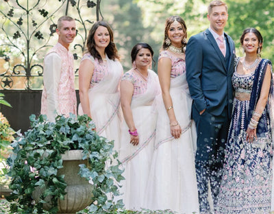 Pearl Saree Bridesmaids