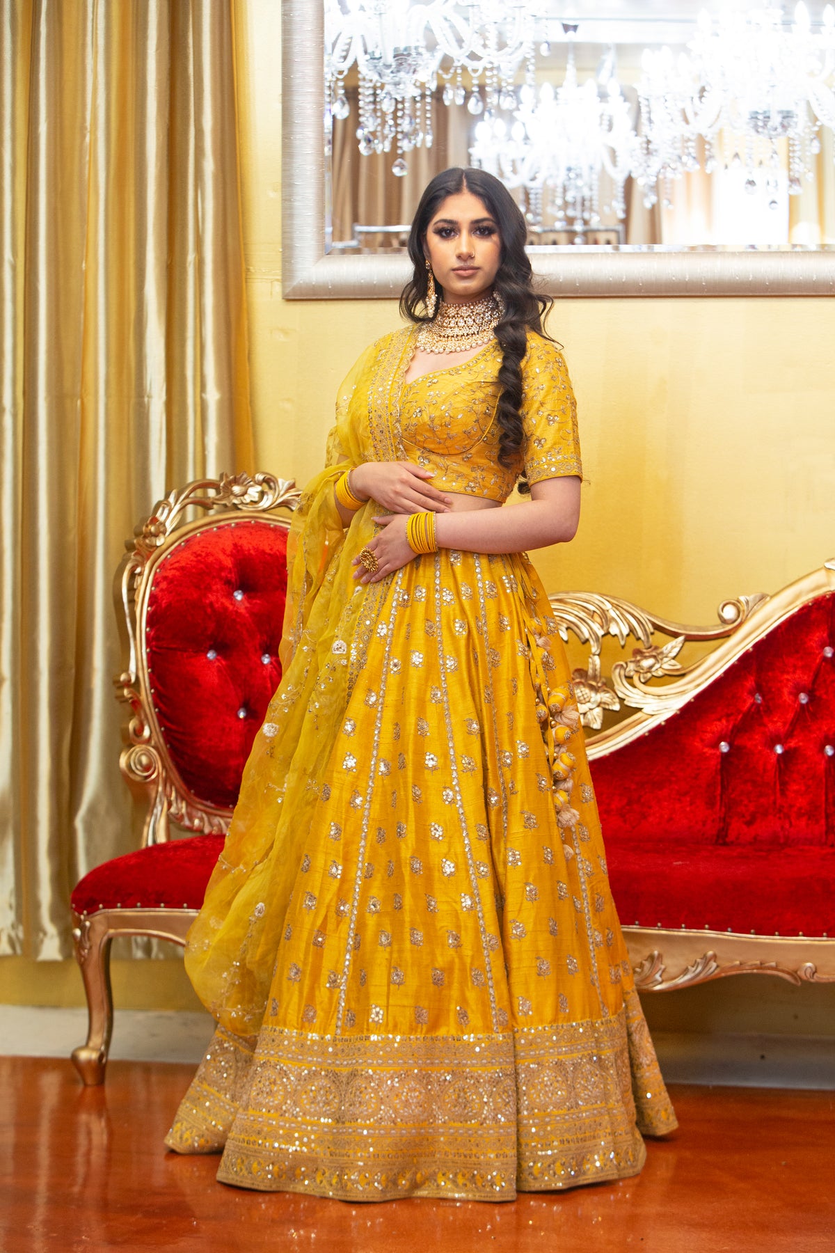 Marigold Lehenga