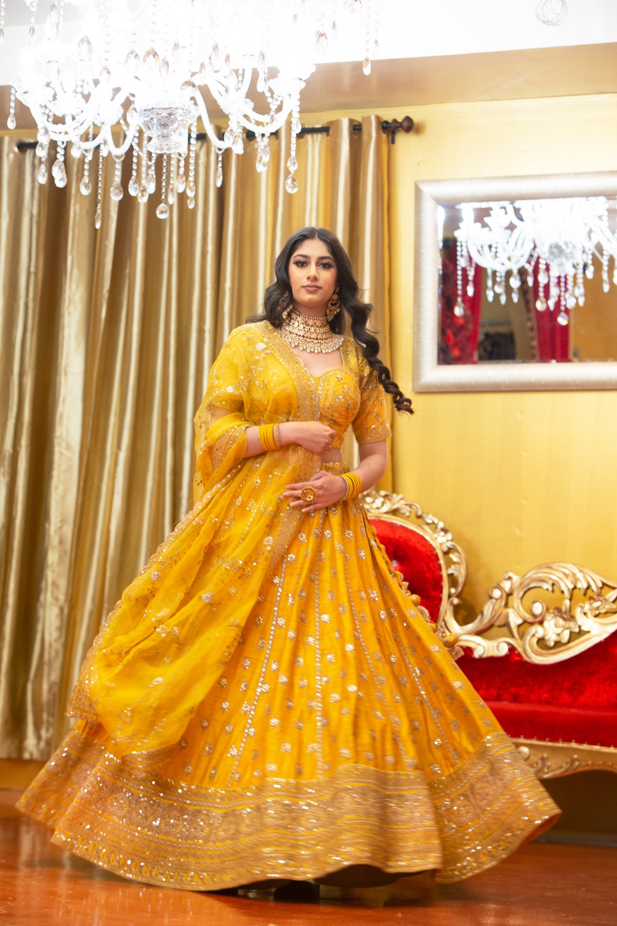 Marigold Lehenga