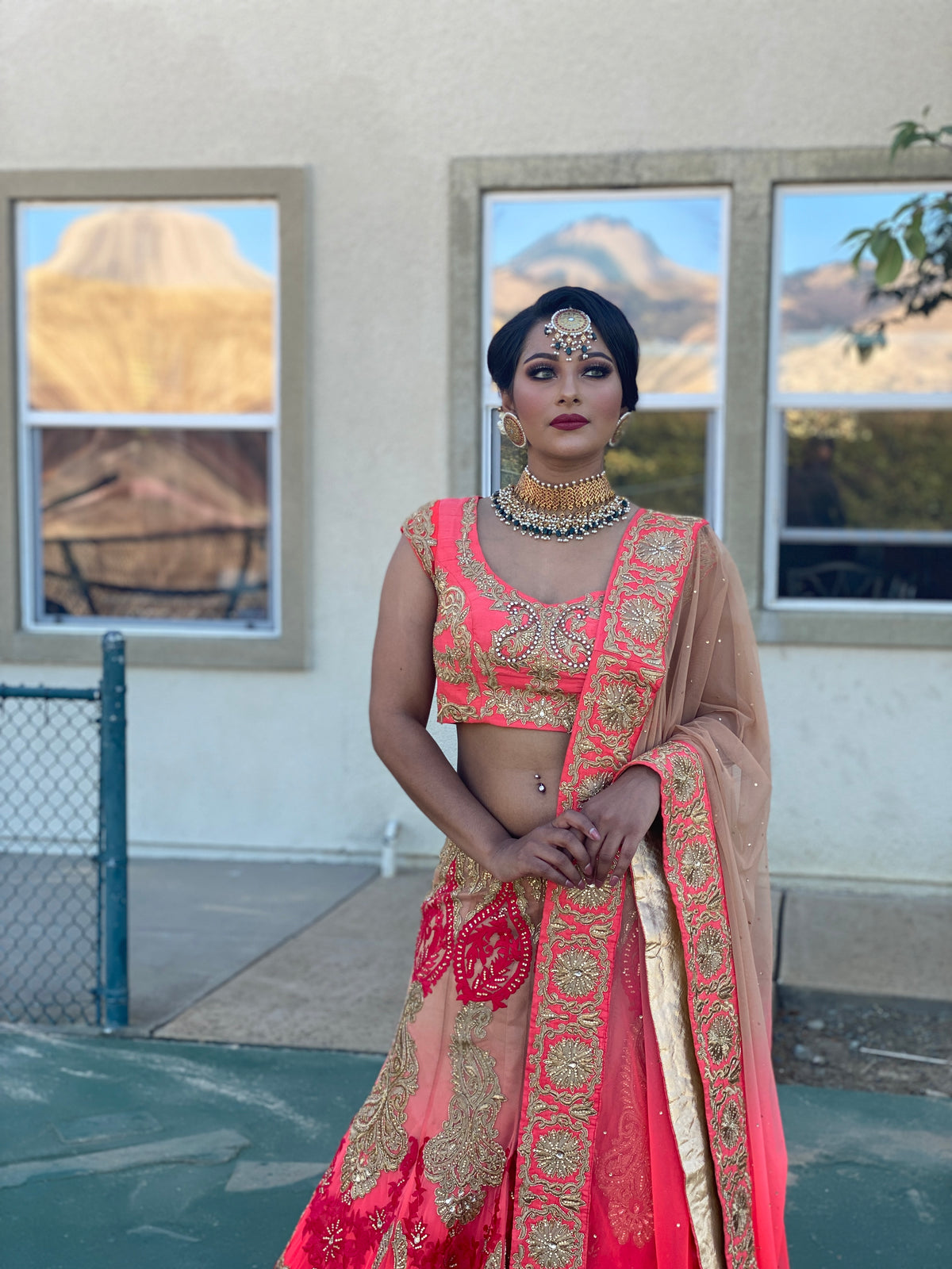 Ombre Lehenga