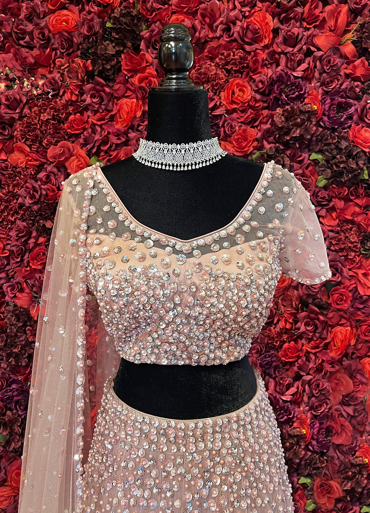 Shop for Nadine Dhody Beige Tulle Falak Off Shoulder Blouse And Lehenga Set  for Women Online at A… | Off shoulder lehenga, Golden blouse designs,  Bridal lehenga red