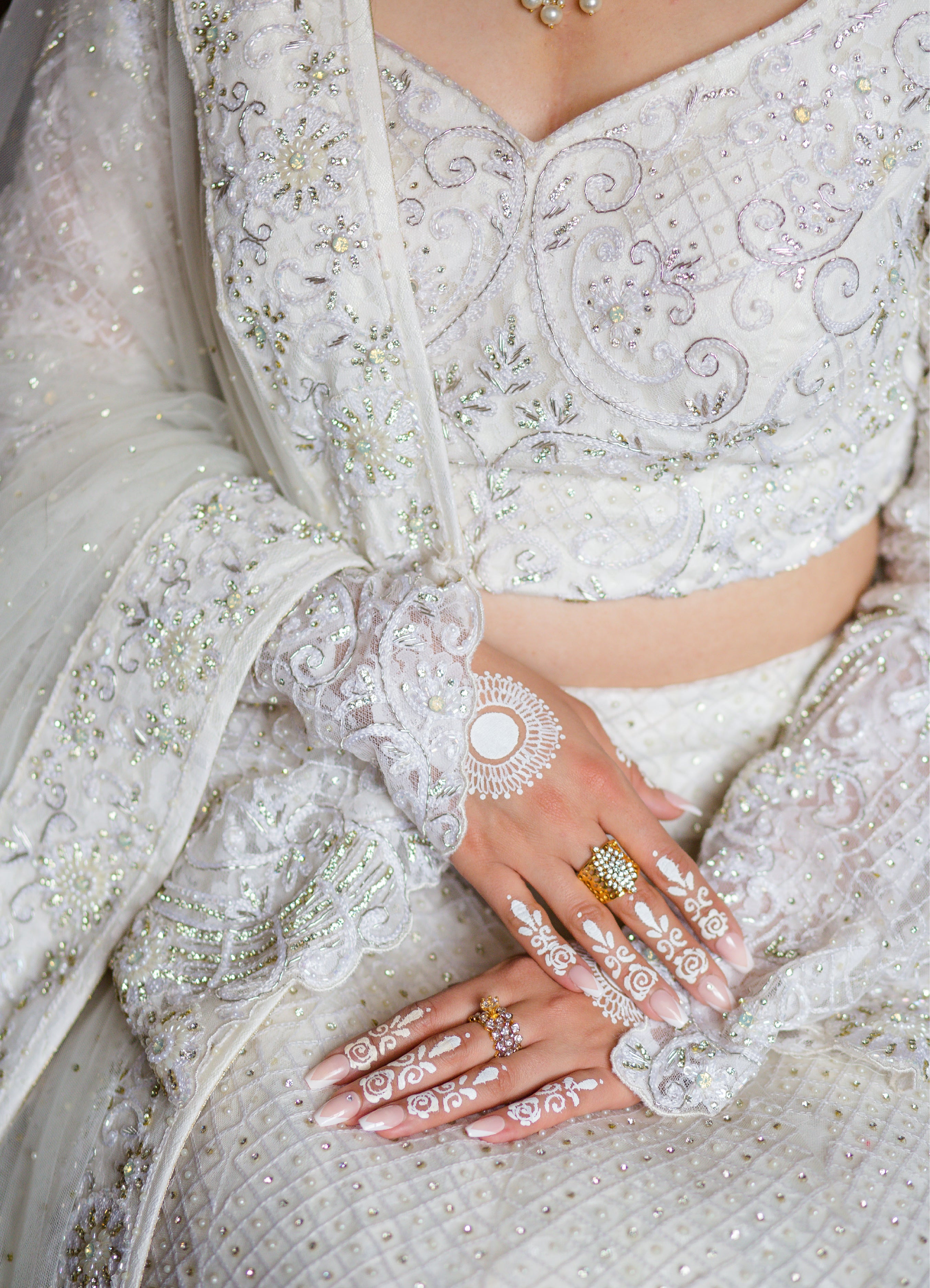Buy Good-Looking Pink & White Diamond Golden Imitation Ring | Lehenga-Saree