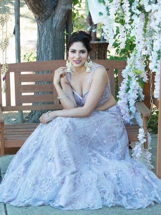 Lilac Lehenga