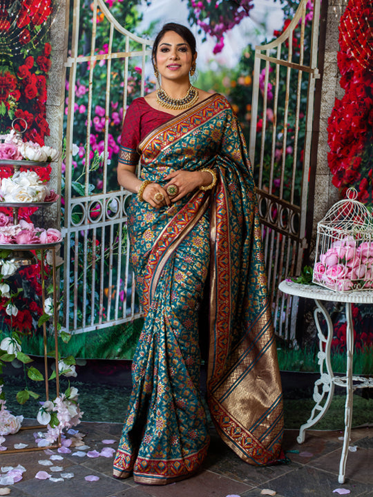 10-Fashionable & Trendy Wedding Silk Saree Blouse Designs for the Brid –  BharatSthali