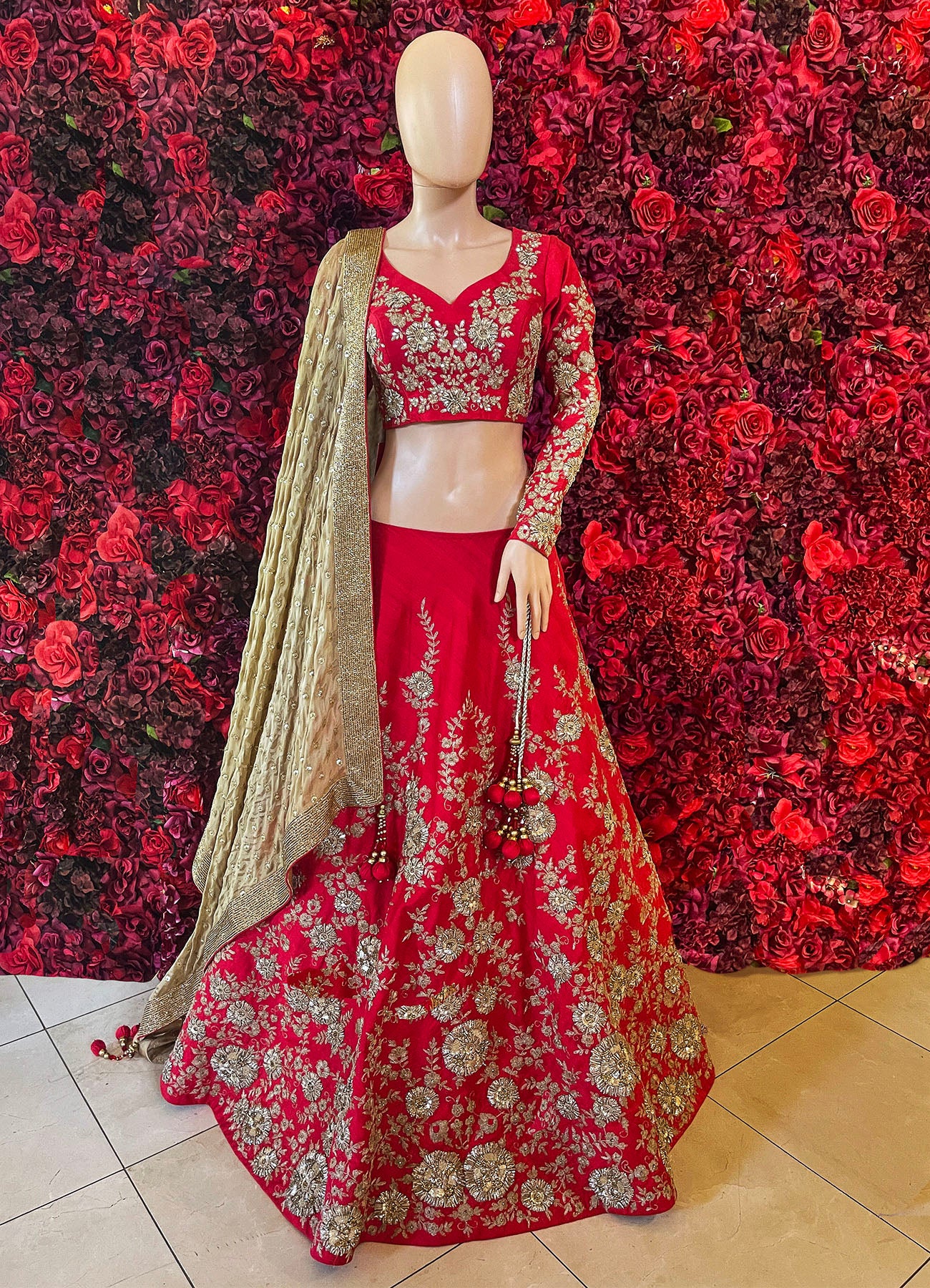 Bridal red Lehenga_Indian Wear
