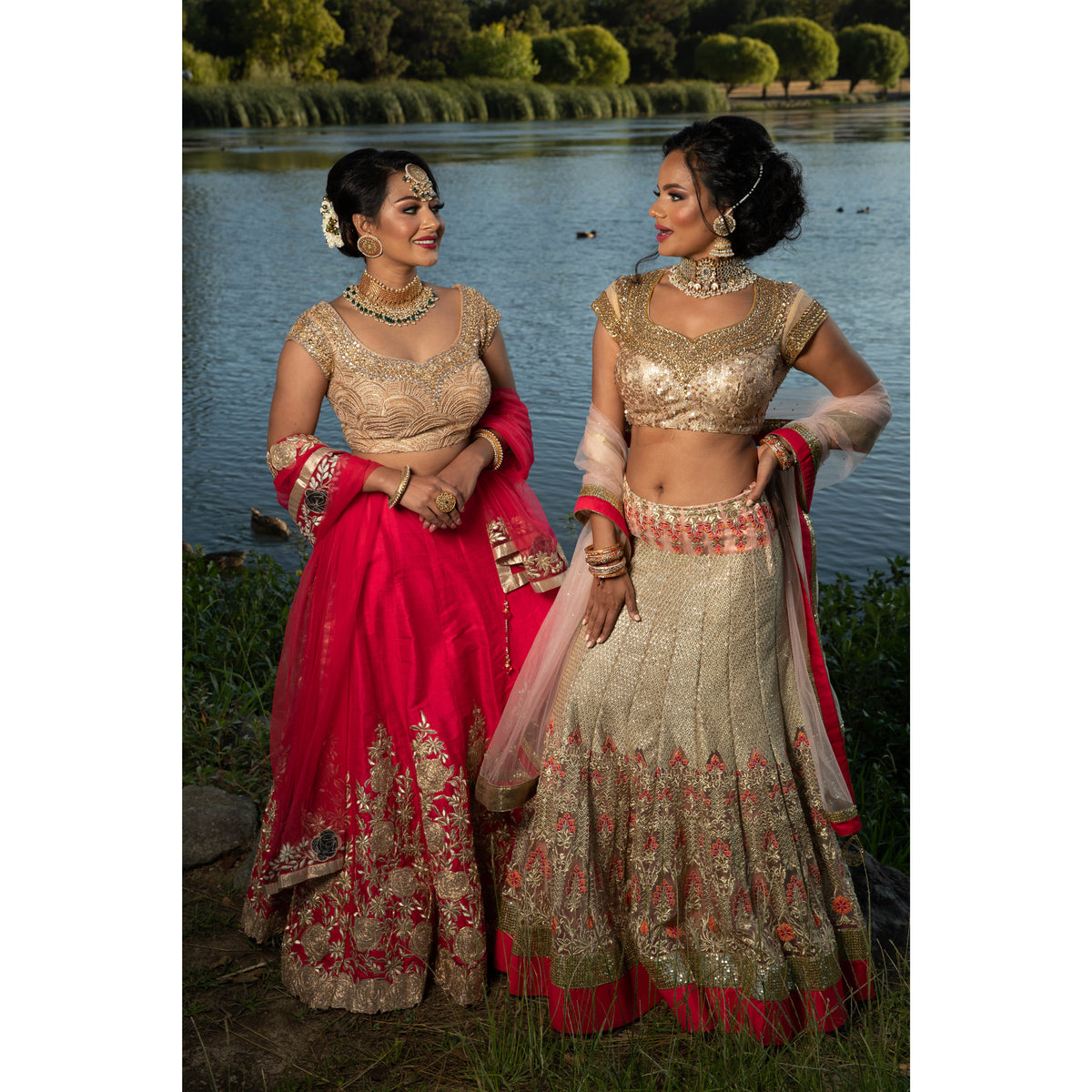 Ruby Gold Lehenga