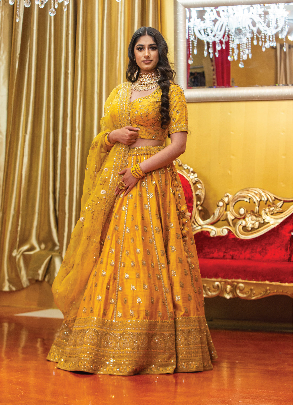Marigold Lehenga
