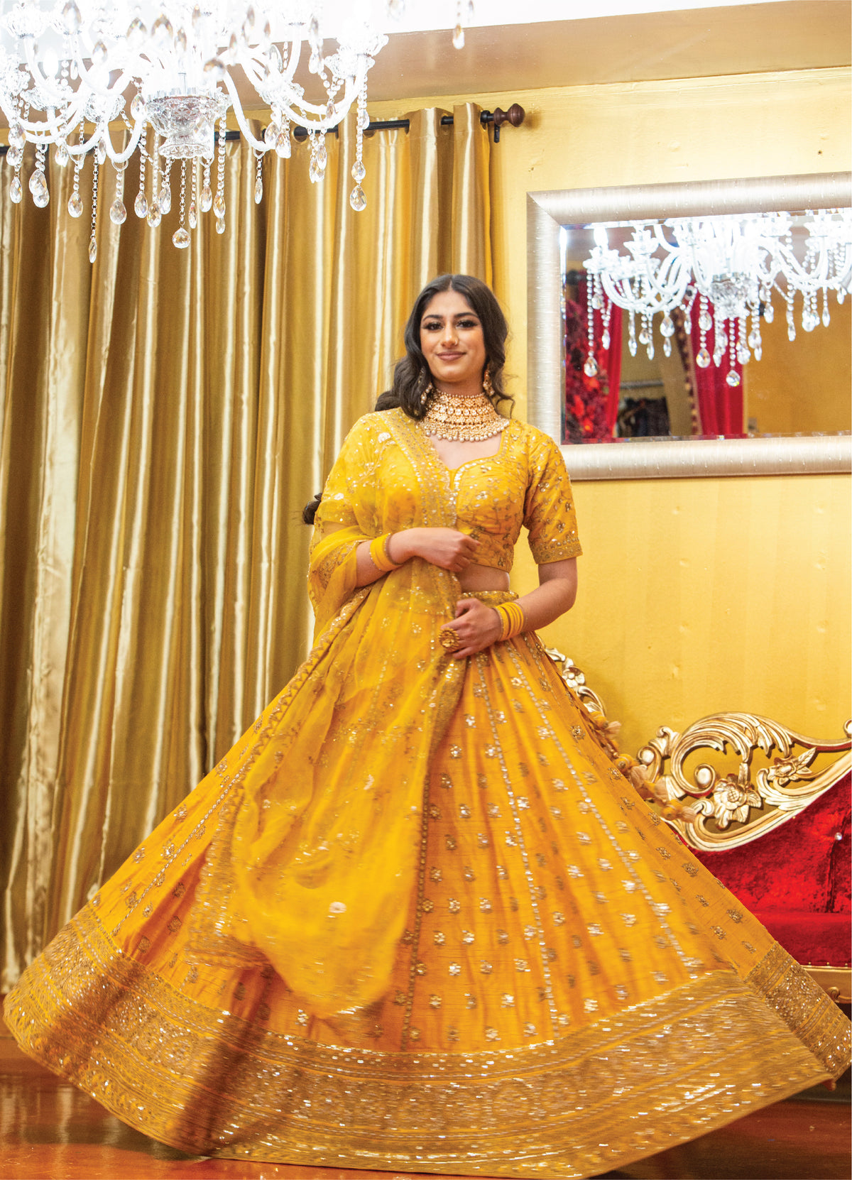 Marigold Lehenga