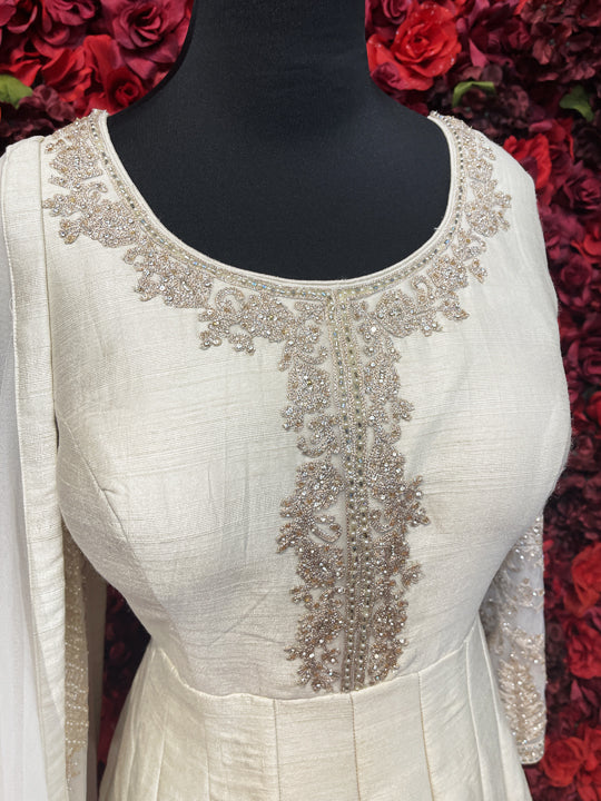 Zamaisha Women Gown White Dress - Buy Zamaisha Women Gown White Dress  Online at Best Prices in India | Flipkart.com