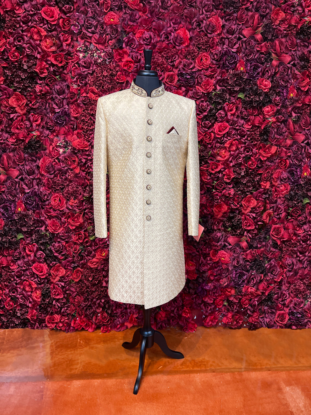 Beige sherwani