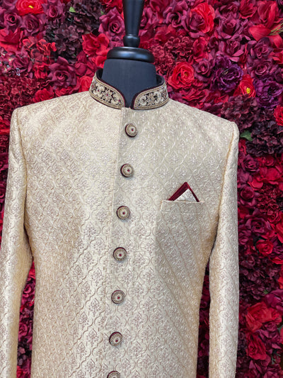 Beige sherwani