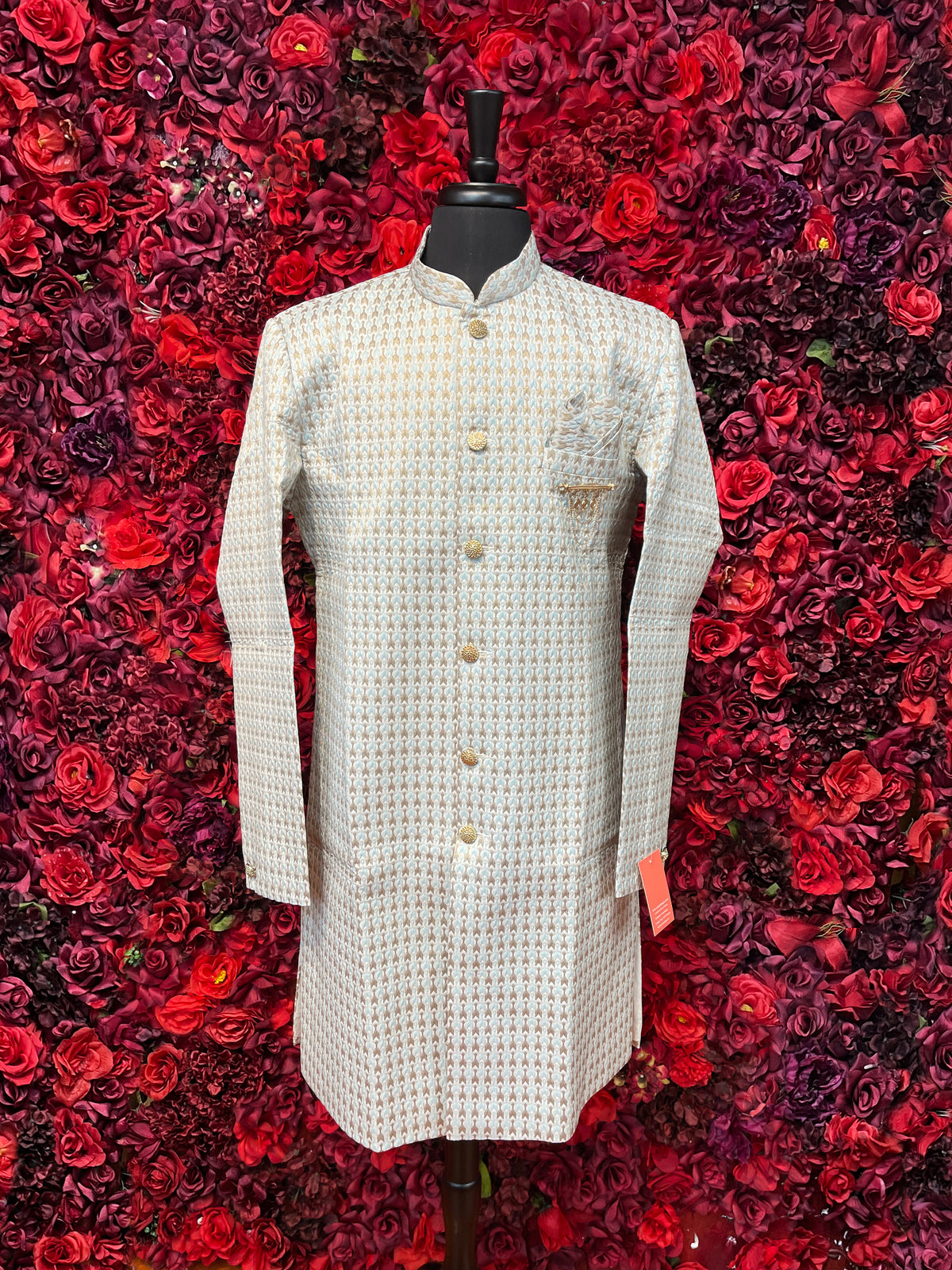 Blue Gold sherwani