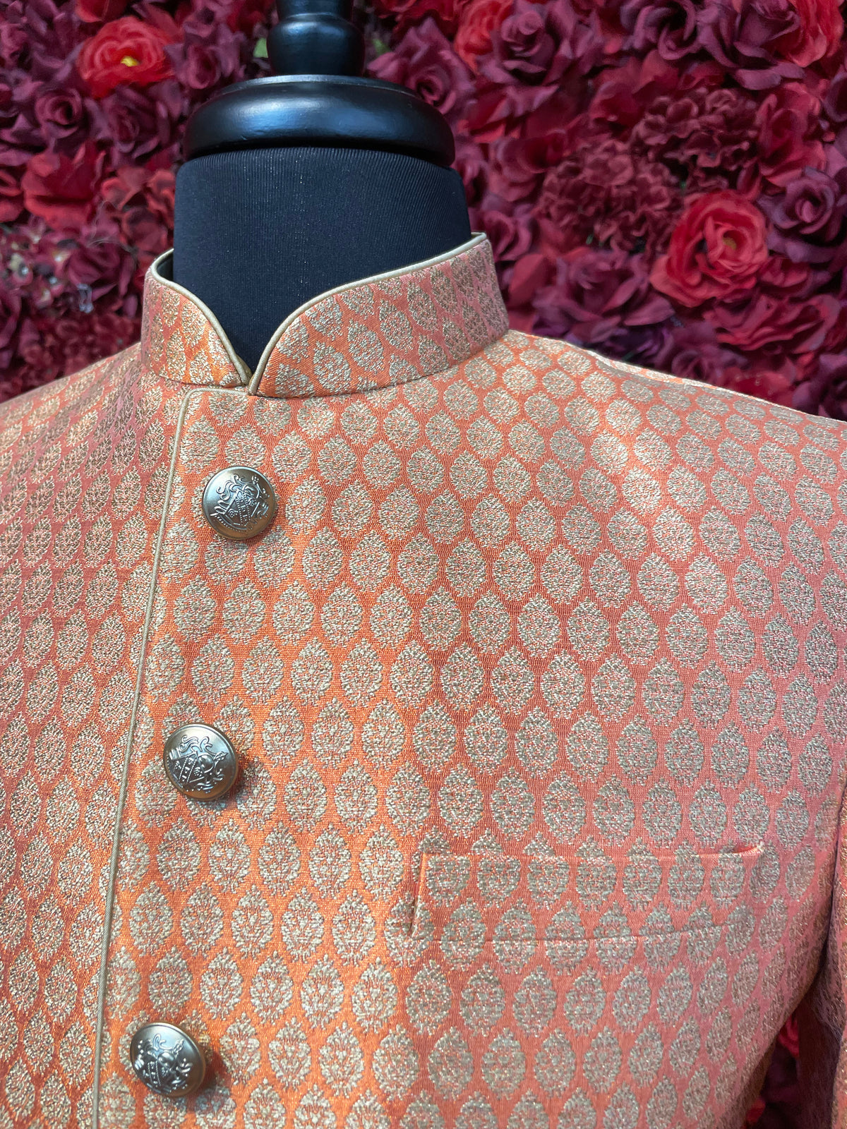 Rustic Orange sherwani