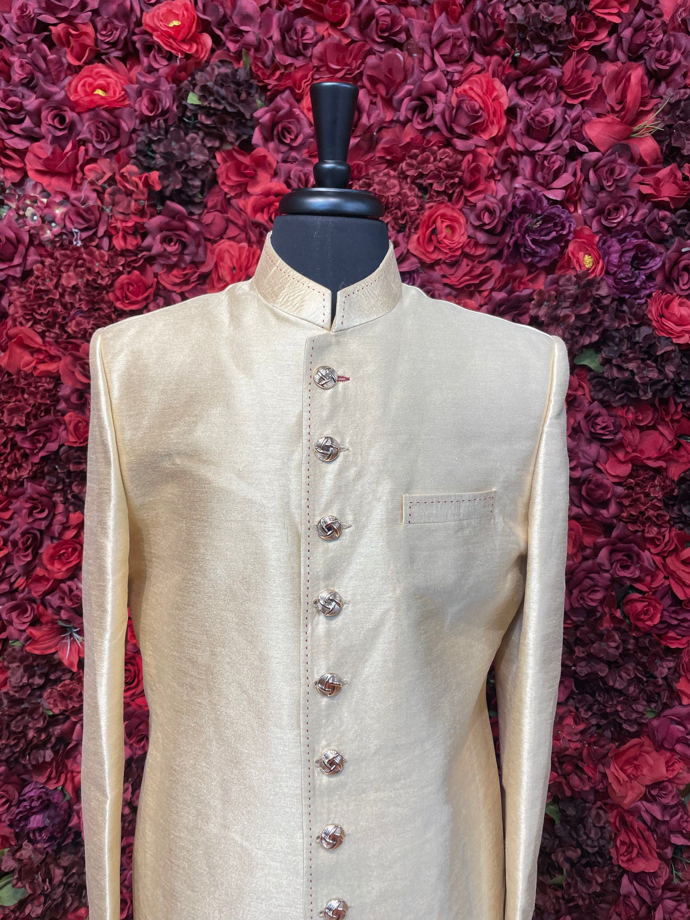 Cream sherwani