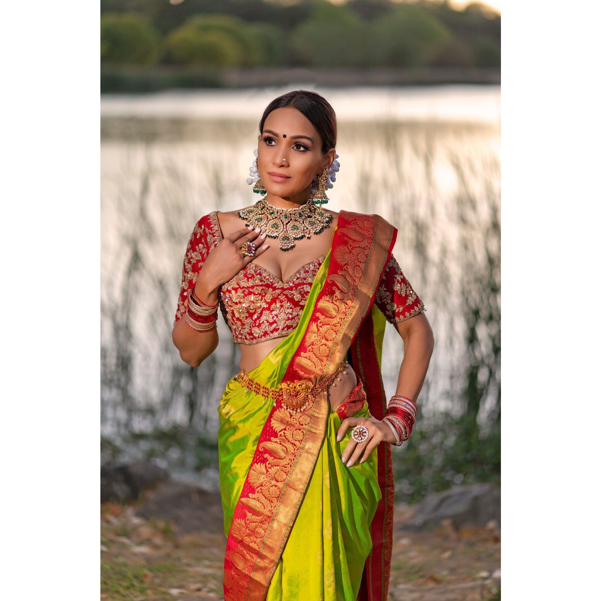 Latest Designer Silk heavy Saree – Tunicwala
