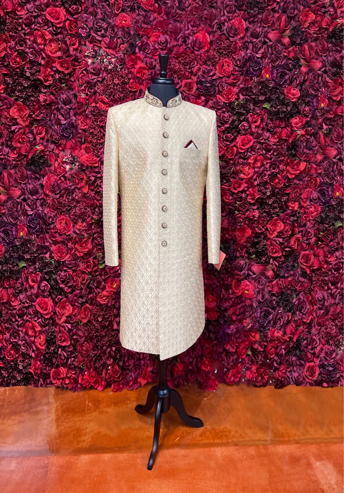 Beige sherwani