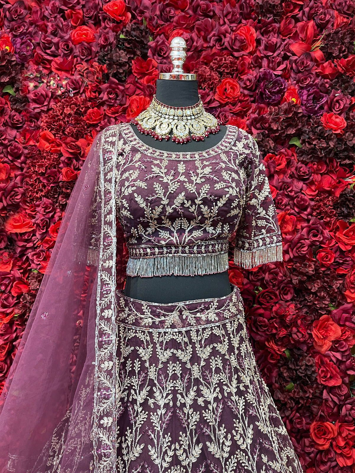 Mauve Purple lehenga