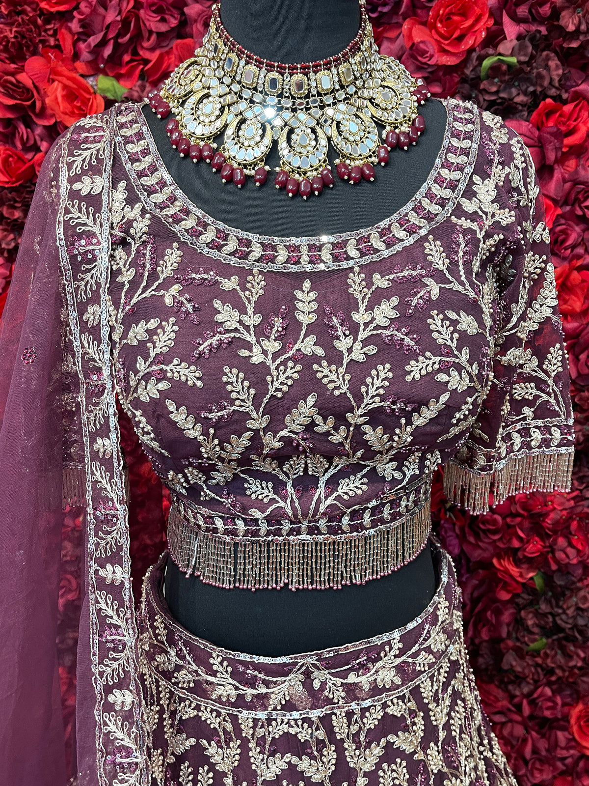 Mauve Purple lehenga