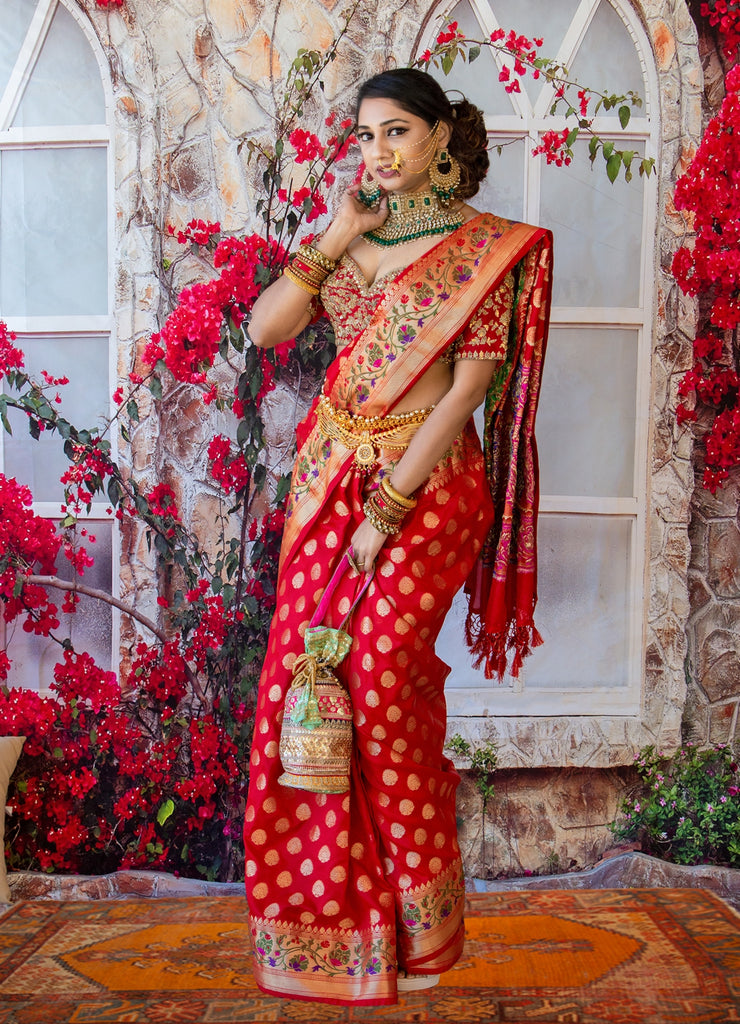 White Satin Silk Bengali Look Anita Style Saree BP1630