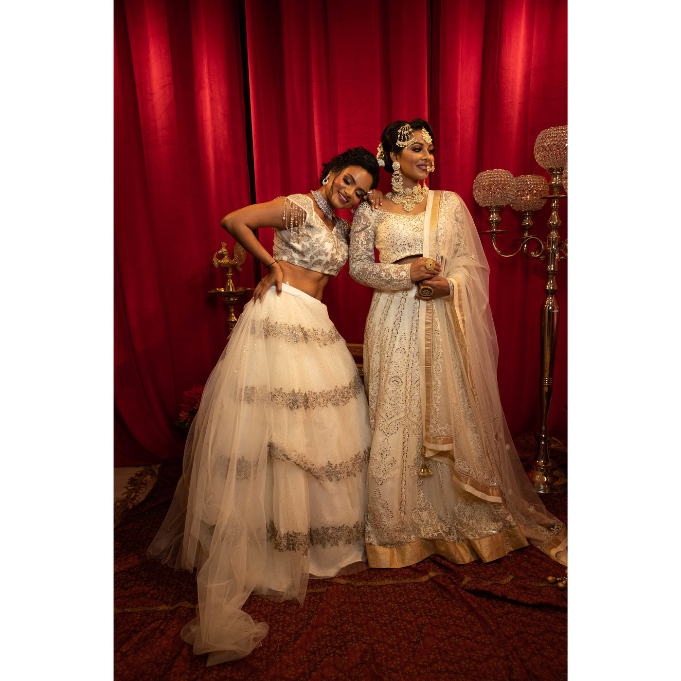 White Amber Lehenga